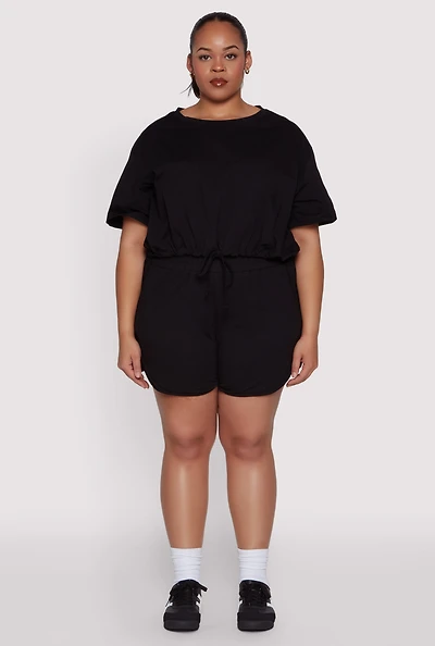 Plus Smocked Dolphin Shorts