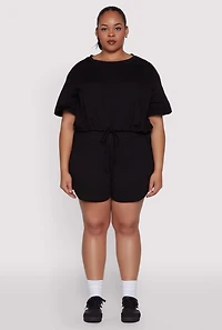 Plus Smocked Dolphin Shorts