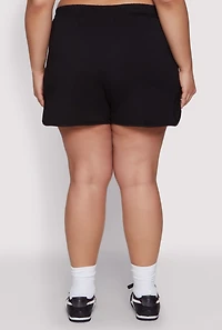 Plus Smocked Dolphin Shorts