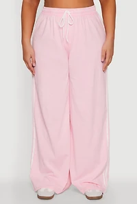 Plus Daisy Mineral Wash Varsity Stripe Sweatpants