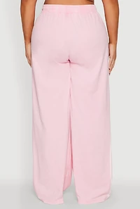 Plus Daisy Mineral Wash Varsity Stripe Sweatpants