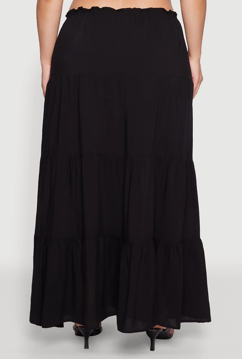 Plus Almost Famous Tiered Skirt