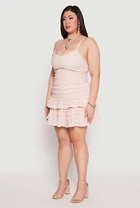 Plus Almost Famous Tiered Cropped Cami