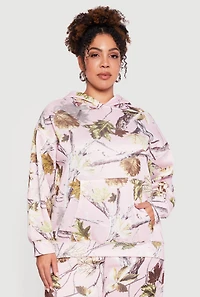 Plus Almost Famous Hunter Camouflage Pullover Hoodie