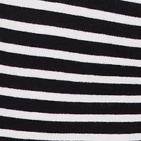 Plus Fold Over High Waisted Striped Ribbed Knit Pants