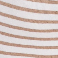 Plus Fold Over High Waisted Striped Ribbed Knit Pants