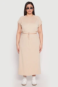 Plus Almost Famous Short Sleeve Cropped Sweatshirt