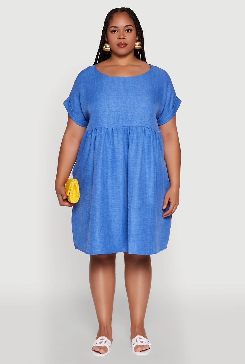 Plus Chic Sundress with Pockets and Scoop Neck