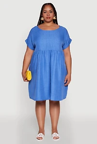 Plus Chic Sundress with Pockets and Scoop Neck