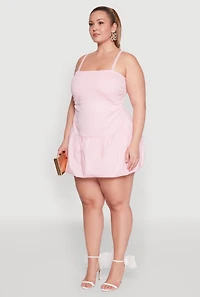 Plus Almost Famous Convertible Bubble Hem Dress