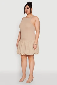 Plus Almost Famous Nylon Bubble Dress