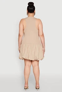 Plus Almost Famous Nylon Bubble Dress