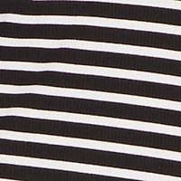 Plus Almost Famous Ribbed Knit Striped Long Sleeve Dress