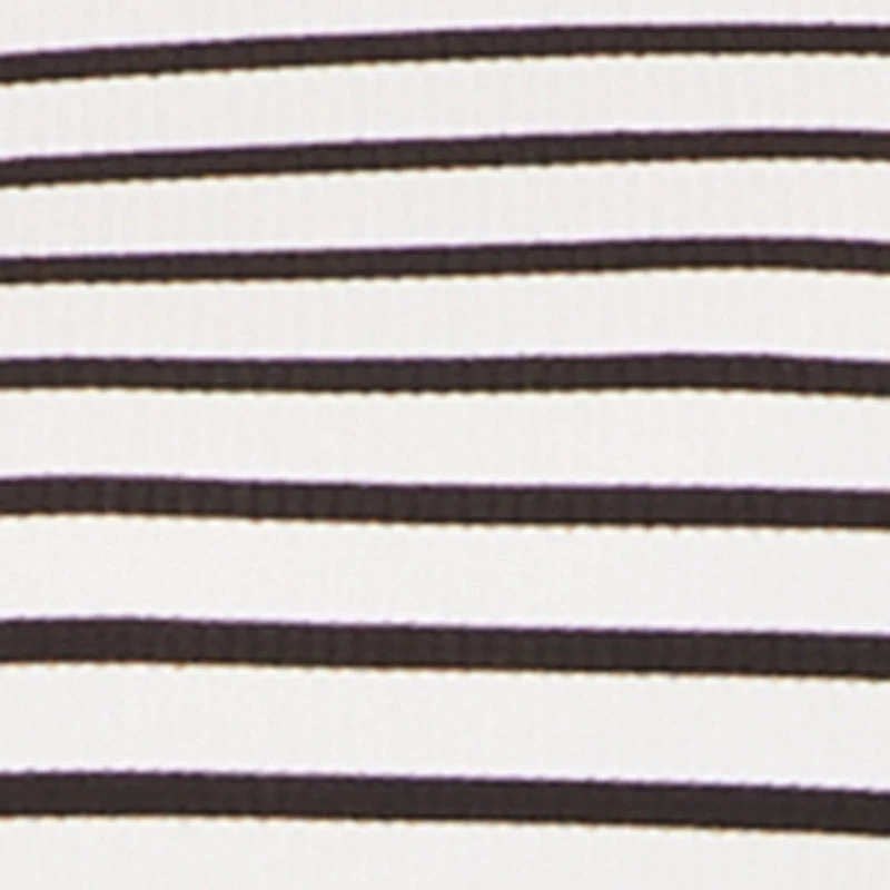 Plus Almost Famous Ribbed Knit Striped Long Sleeve Dress