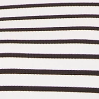 Plus Almost Famous Ribbed Knit Striped Long Sleeve Dress
