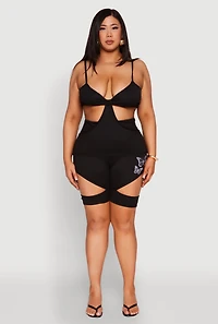 Womens Plus Cut Out Cami,
