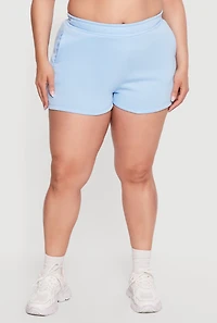 Plus Fleece Sweatshorts with Pockets