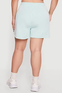 Plus Drawstring Waist Sweatshorts