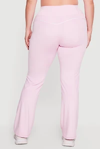 Plus Contrast Piping Active Pants