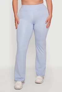 Plus Contrast Piping Active Pants