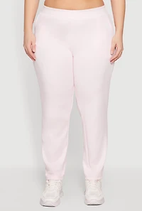 Plus Contrast Trim Detail Pocket Pants