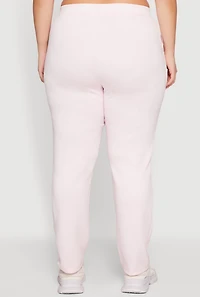 Plus Contrast Trim Detail Pocket Pants