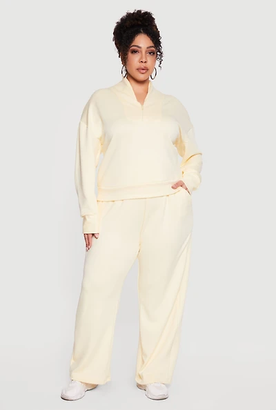 Plus Wide Leg Active Pants