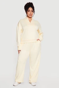 Plus Wide Leg Active Pants