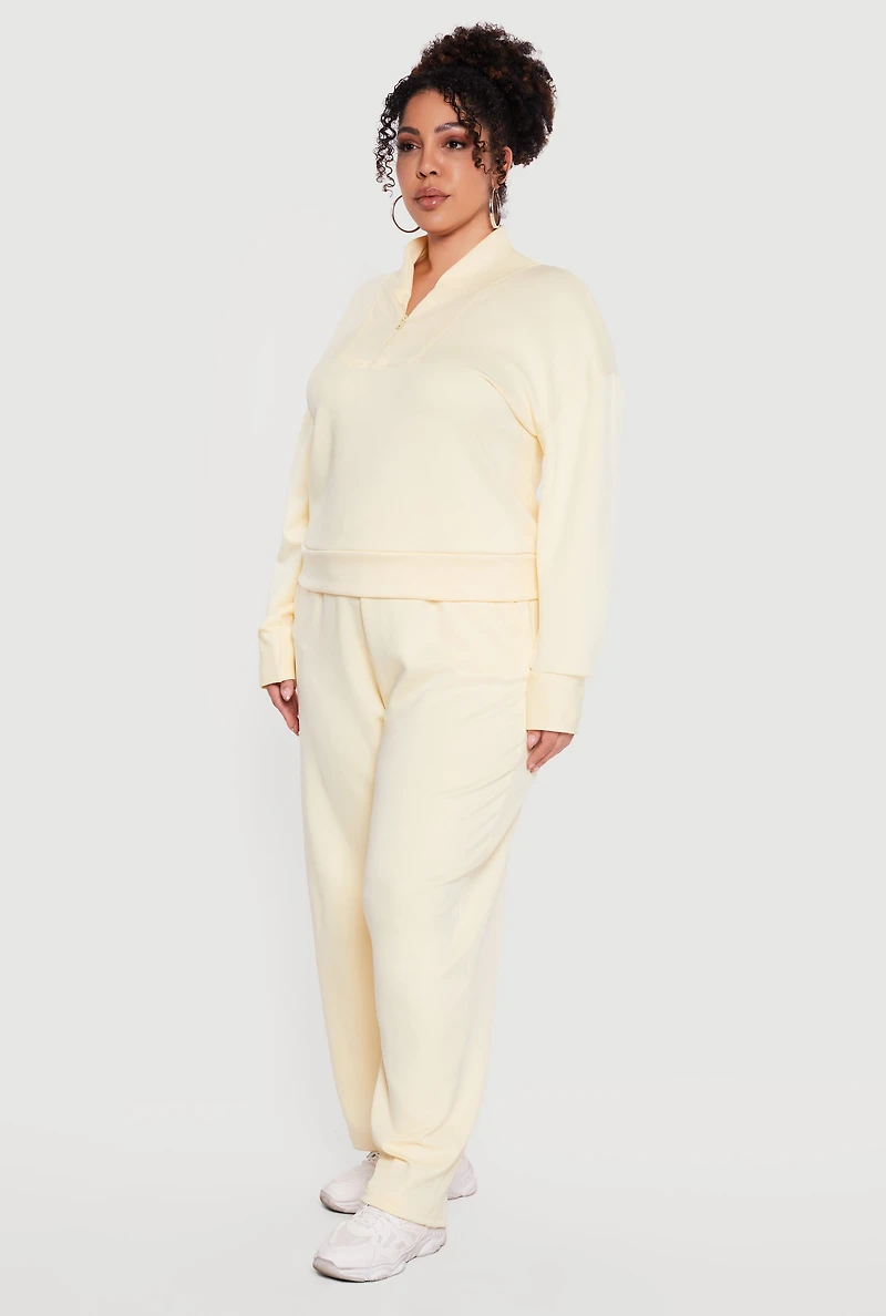 Plus Wide Leg Active Pants