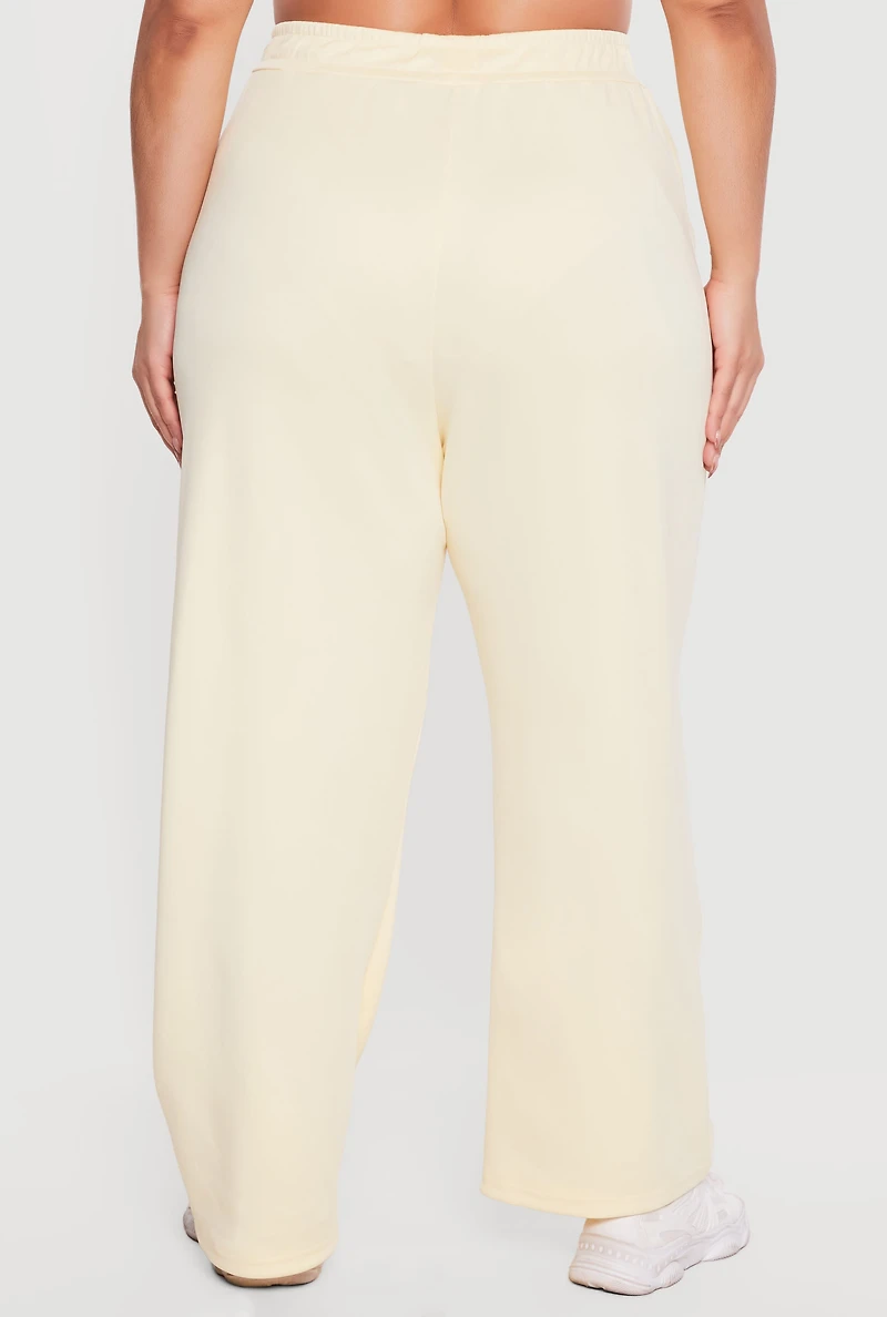 Plus Wide Leg Active Pants