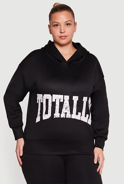 Plus Totally Graphic Pullover Hoodie