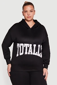 Plus Totally Graphic Pullover Hoodie