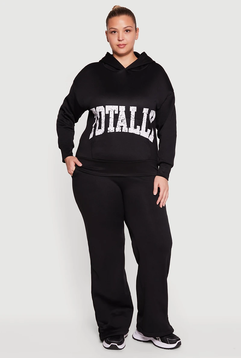 Plus Totally Graphic Pullover Hoodie