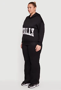 Plus Totally Graphic Pullover Hoodie
