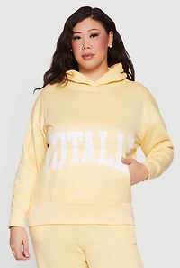 Plus Totally Graphic Pullover Hoodie