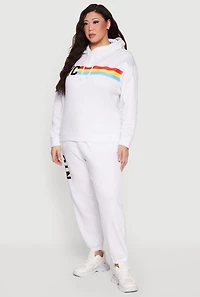 Plus NYC Graphic Hooded Sweatshirt