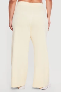 Plus Side Stripe Wide Leg Active Pants