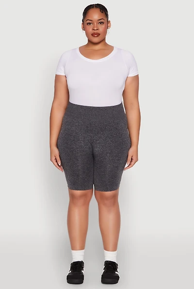 Plus Seamless High Waist Bike Shorts