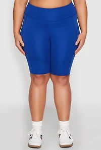 Womens Plus Spandex Biker Shorts,