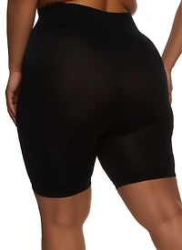 Plus High Waist Seamless Bike Shorts