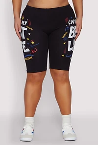 Plus Living My Best Life Graphic Shorts