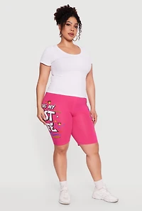 Plus Living My Best Life Bike Shorts