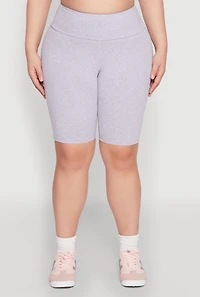 Plus High Waisted Bike Shorts