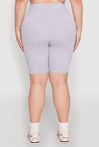 Plus High Waisted Bike Shorts