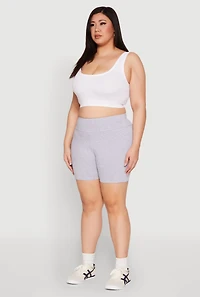 Plus Seamless High Waisted Biker Shorts
