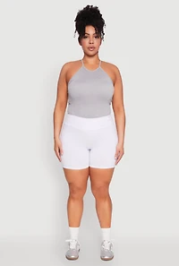 Plus Seamless High Waisted Biker Shorts