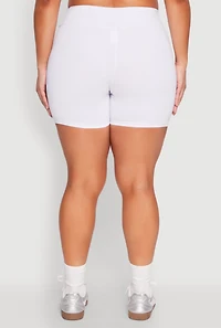 Plus Seamless High Waisted Biker Shorts
