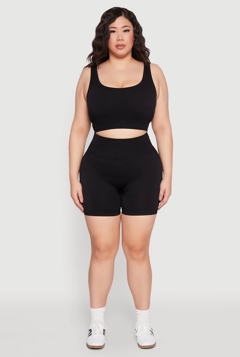 Plus Seamless Biker Shorts