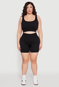 Plus Seamless Biker Shorts