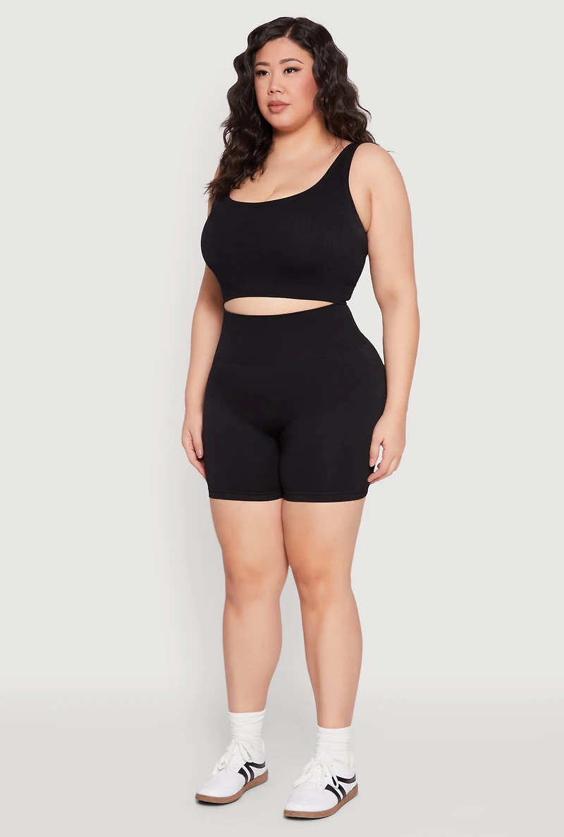 Plus Seamless Biker Shorts